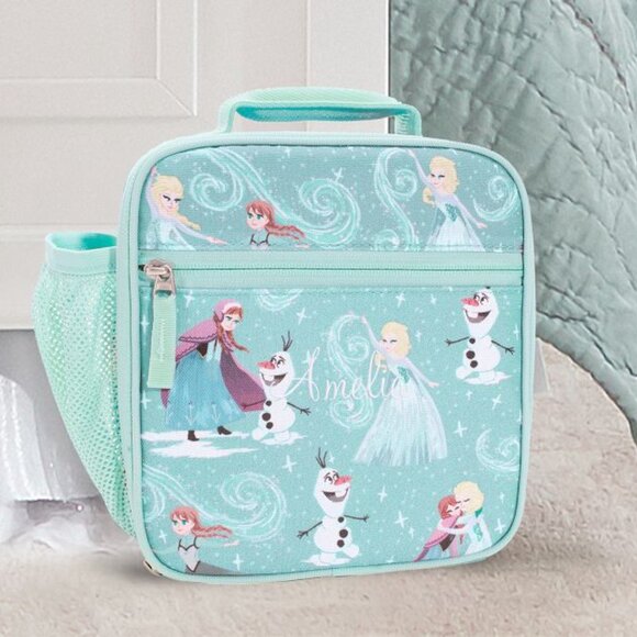 Pottery Barn Mackenzie Aqua Disney Frozen Lunch Bag - Picture 4 of 4